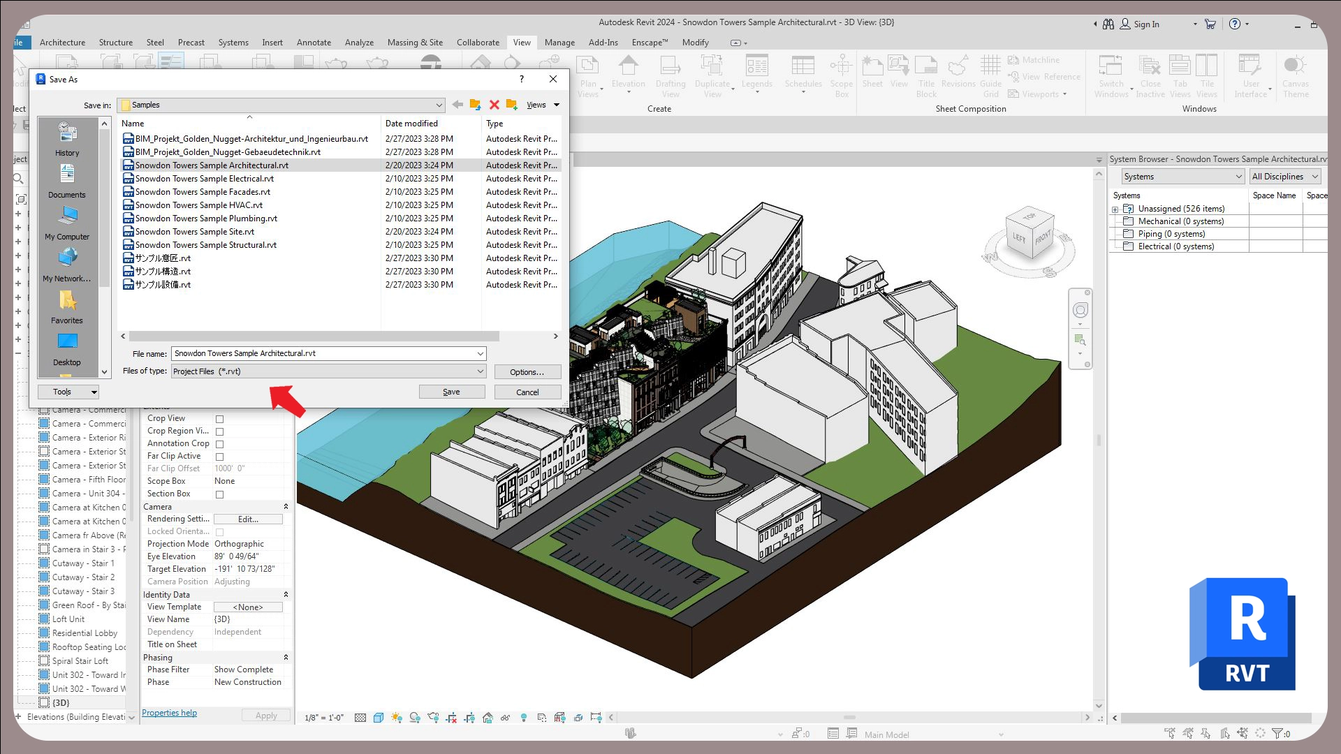 Revit RVT مهمترین فرمت از انواع فرمت های فایل های رویت