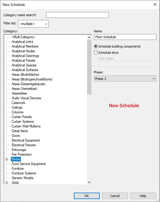 New Schedule