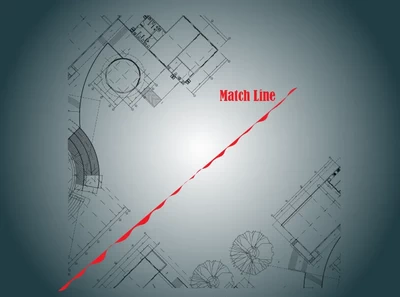 تقسیمبندی پلانهای بزرگ با Match line در رویت