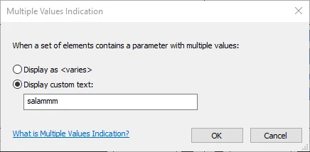 Multiple Value Indication