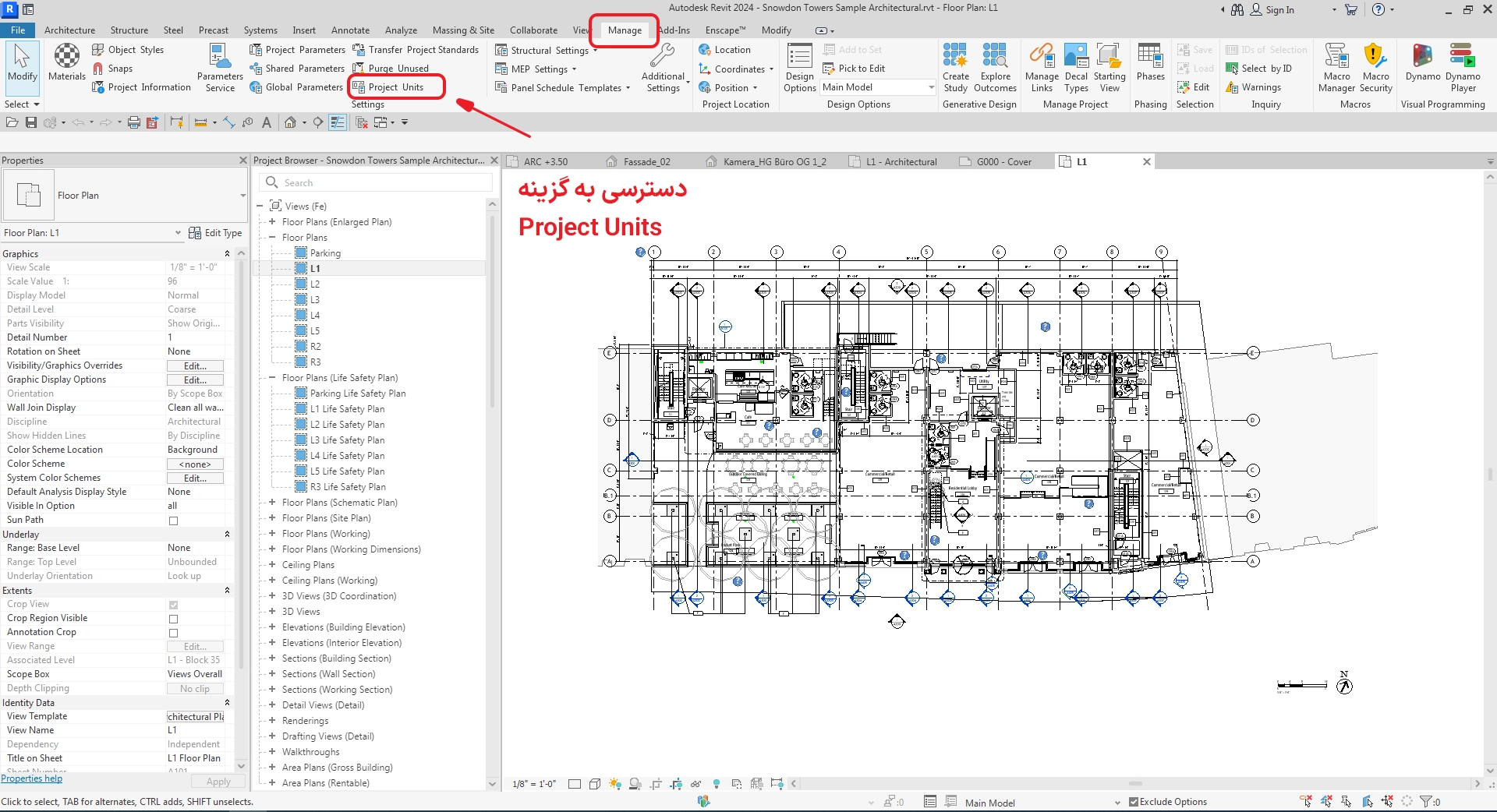 Revit Project Units Window