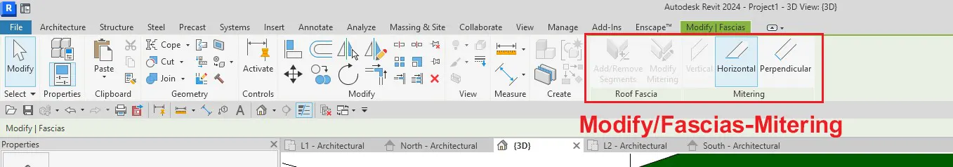 پنل Mitering