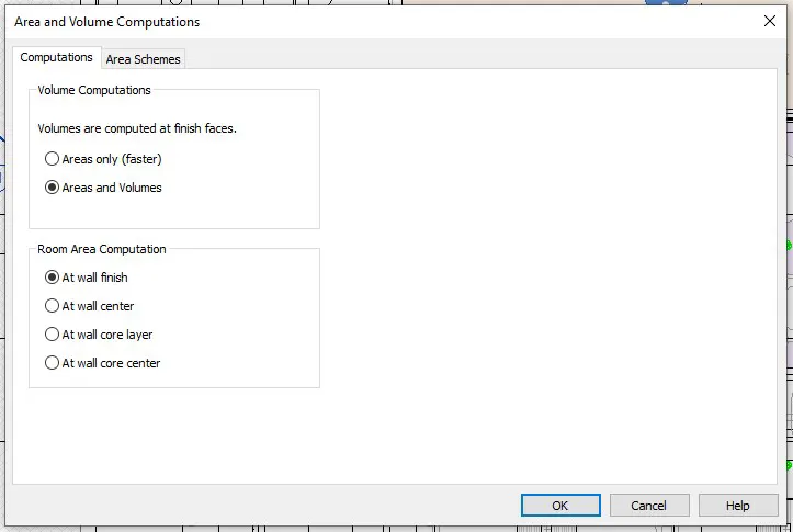 Room Area Computation