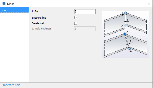 Miter Detailed Parameters