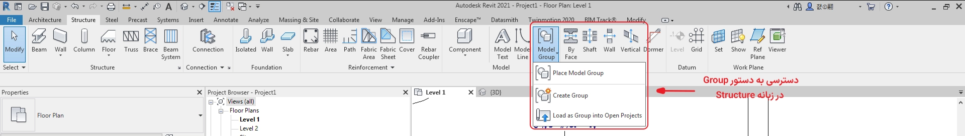 Revit Group Structure