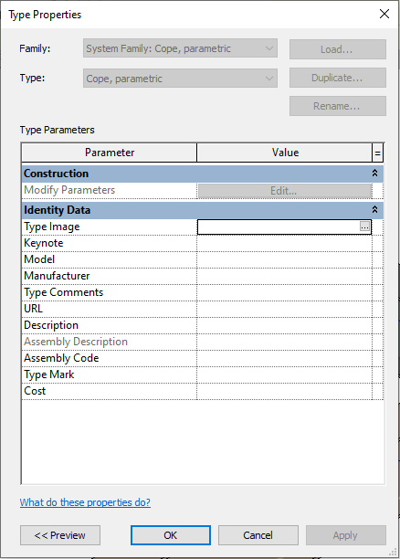 Type Cope Parametric