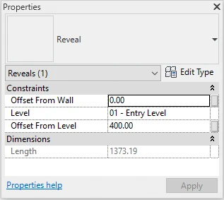 Wall Reveal Instance